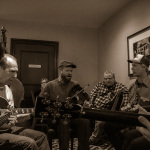 Old time jam at the 2016 Joe Val Bluegrass Festival - photo © Tara Linhardt