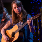 Courtney Hartman performs with Della Mae at the 2015 Joe Val Bluegrass Festival - photo by David Hollender