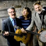 Larry Keel Experience goofing for the camera - photo © 2015 G. Milo Farineau