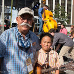 Frank Solivan, Sr, a founder of Kids on Bluegrass at Wide Open Bluegrass 2016 - photo © Tara Linhardt