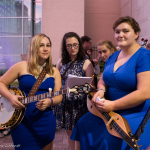 University students getting ready to perform at Wide Open Bluegrass 2016 - photo © Tara Linhardt