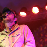 Jeremy Garret with the Infamous Stringdusters at the Fall 2011 Lake Eden Arts Festival - photo Jason Lombard