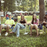 Tyler Jackson, Caleb Hagwood (Bethesda Bluegrass Band), Savannah Lee, Victoria Lee, Jackson Hagwood (Bethesda Bluegrass Band) at Lil John Bluegrass Festival - photo © 2012 by Laura Tate Photography