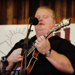 Dwight McCall with J.D. Crowe the New South at Lil John Bluegrass Festival - photo © 2012 by Laura Tate Photography