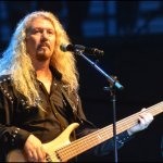 Bass player with Loretta Lynn's show in Charlottesville, VA (July 27, 2013) - photo by G. Milo Farineau