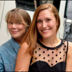 Sissy Spacek and her daughter, Schuyler Fisk, backstage at Loretta Lynn's show in Charlottesville, VA (July 27, 2013) - photo by G. Milo Farineau