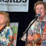 Eddy Raven with Lorraine Jordan at Lorraine's Coffee House & Music during World of Bluegrass 2015 - photo © Bill Warren
