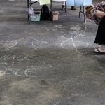 Chalk fun at the 2014 Loudoun Bluegrass Festival - photo by Frank Baker