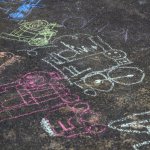 Chalk fun at the 2014 Loudoun Bluegrass Festival - photo by Frank Baker
