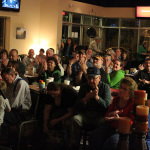 Audience at Hope Cafe for Lonesome River Band - photo by Laura Greene