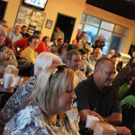 Audience at Hope Cafe for Lonesome River Band - photo by Laura Greene