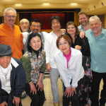 Group photo during Maro Kawabata's 2012 tour of Japan
