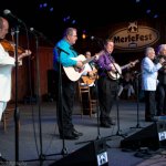 Ricky Skaggs joins Ralph Stanley & the Clinch Mountain Boys at MerleFest 2014 - photo © Russell Carson Photography