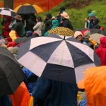 Rainy scene on Sunday at MerleFest 2013 - photo by Andy Garrigue