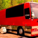 The Avett Brothers bus at MerleFest 2013 - photo by Andy Garrigue