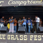 Emerging Artist mega-jam at the 2014 Milan Bluegrass Festival (8/16/14) - photo by Bill Warren