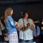 Mandolin section at the Emerging Artist mega-jam at the 2014 Milan Bluegrass Festival (8/16/14) - photo by Bill Warren