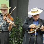 Bobby Hicks and Bobby Osborne with Masters Of Bluegrass at Festival of the Bluegrass 2013 - photo © Estill Robinson