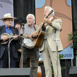 Bobby Osborne, J.D. Crowe and Del McCoury with Masters Of Bluegrass at Festival of the Bluegrass 2013 - photo © Estill Robinson