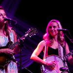 Sisters Lindsay and Ashley Nale with Loose Strings at the 2016 World of Bluegrass convention - photo © Tara Linhardt