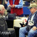 Paul Williams chats with a fan at the South Carolina State Bluegrass Festival (11/23/12) - photo by Laura Tate Photography