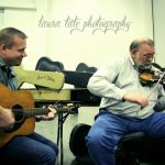 Josh Greene and Johnny Ridge jamming at the South Carolina State Bluegrass Festival (11/23/12) - photo by Laura Tate Photography