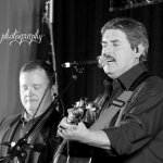 Matt DeSpain and Robert Hale with JD Crowe at the South Carolina State Bluegrass Festival (11/23/12) - photo by Laura Tate Photography