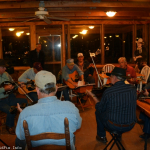Jamming at the Newell Lodge Bluegrass Festival - photo © 2014 by Bill Warren