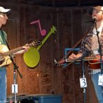 Clint Wilson and Brandon Bostic at the Newell Lodge Bluegrass Festival (3/12/15) - photo by Bill Warren