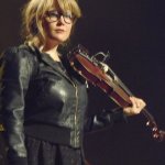 Sara Watkins with Nickel Creek at the Ryman Auditorium (4/18/14) - photo by Daniel Mullins