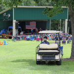 Best seat in the house at the 2015 Norris Creek Pig Pickin' Bluegrass & BBQ Festival - photo © Laura Tate Photography
