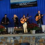 Sally Berry joins Rhonda Vincent & the Rage at the 2015 Nothin' Fancy Bluegrass Festival - photo © Bill Warren