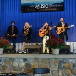 Sally Berry joins Rhonda Vincent & the Rage at the 2015 Nothin' Fancy Bluegrass Festival - photo © Bill Warren