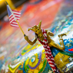 Distinctive hood ornament at the 2014 Northwest String Summit - photo © Todd Powers