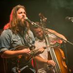 Paul Hoffman with Greensky Bluegrass at the 2014 Northwest String Summit - photo © Todd Powers