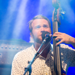 Mike Devol with Greensky Bluegrass at the 2014 Northwest String Summit - photo © Todd Powers