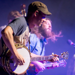 Mike Bont with Greensky Bluegrass at the 2014 Northwest String Summit - photo © Todd Powers