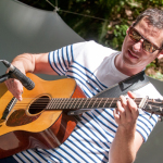 Andy Falco with Infamous Stringdusters at the 2014 Northwest String Summit - photo © Todd Powers