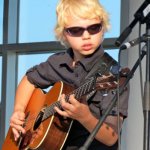 Isaac Moore at the 2013 Outer Banks Bluegras Festival - photo by Woody Edwards