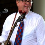 Wes Lassiter with Banjo island at the 2013 Outer Banks Bluegras Festival - photo by Woody Edwards