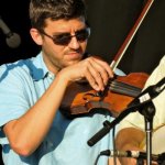 Josh Goforth with Carolina Road at the 2013 Outer Banks Bluegras Festival - photo by Woody Edwards