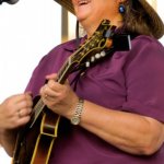 Lorraine Jordan with Carolina Road at the 2013 Outer Banks Bluegras Festival - photo by Woody Edwards