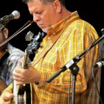 Steve Dilling with IIIrd Tyme Out at the 2013 Outer Banks Bluegras Festival - photo by Woody Edwards