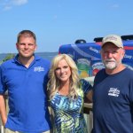 Outer Banks Bluegrass Festival promoter Corey Hemilright with Rhonda Vincent and his dad, Ted