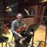 Mark O'Connor in the studio with The O'Connor Family Band