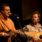 Vince Gill and Dan Tyminiski at the 2012 Oklahoma International Bluegrass Festival - photo by Tom Dunning