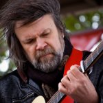 Beppe Gambetta at the 2012 Oklahoma International Bluegrass Festival - photo by Tom Dunning
