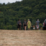 The long walk to the campground at the 2016 Old Tone Roots Music Festival - photo © Tara Linhardt