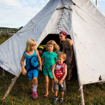 Teepee time at the 2016 Old Tone Roots Music Festival - photo © Tara Linhardt