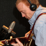 Mark Delaney recording with Danny Paisley and the Southern Grass at Patuxent studio - photo © 2012 Michael G. Stewart